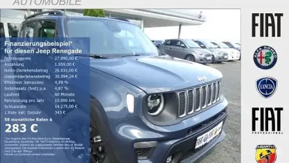 Gebraucht Jeep Renegade Summit 131 PS (96 kW) 2025 Blau SUV