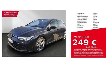Gebraucht VW Golf VIII R-line 150 PS (110 kW) 2022 Deep black perleffekt Limousine
