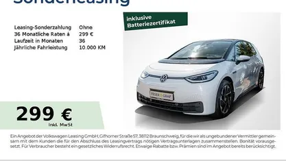 Gletscherweiß Gebraucht 2021 VW ID.3 Pro Performance Kleinwagen | 19.990 € (Guter Preis)
