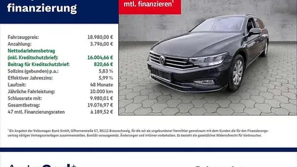 Grau Gebraucht 2020 VW Passat Business Kombi | 18.980 € (Fairer Preis)