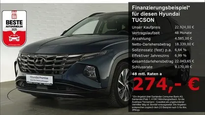 Gebraucht Hyundai Tucson Trend 150 PS (110 kW) 2021 Blau SUV