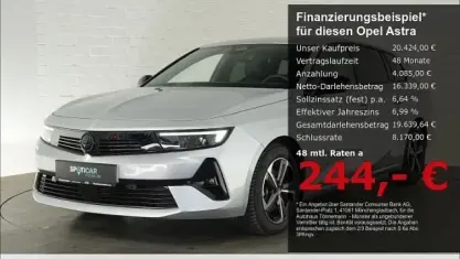 Gebraucht Opel Astra 131 PS (96 kW) 2024 Kristall silber Kleinwagen