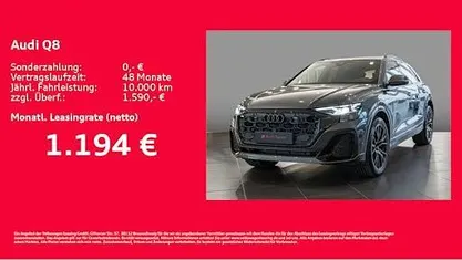 Neu Audi Q8 Ambiente 286 PS (210 kW) 2025 Grau SUV
