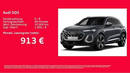 Nuova Audi SQ5 Ambiente 367 CV (269 kW) 2026 Grigio SUV