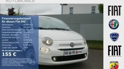 Gebraucht Fiat 500 71 PS (52 kW) 2024 Weiß Limousine