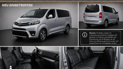 Gebraucht Toyota Proace Verso 177 PS (130 kW) 2023 Silber metallic Kombi