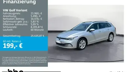Gebraucht VW Golf VIII Life 116 PS (85 kW) 2024 Schwarz Kombi