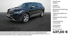 Schwarz (deep black perleffekt) Gebraucht 2021 VW Tiguan Allspace Elegance SUV | 31.840 € (Fairer Preis)