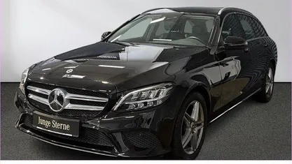 Lack obsidianschwarz met Gebraucht 2021 Mercedes C180 Avantgarde Kombi | 23.970 € (Guter Preis)