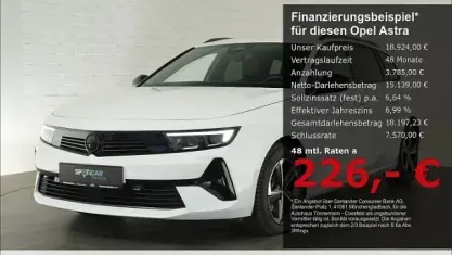 Gebraucht Opel Astra 131 PS (96 kW) 2024 Arktis weiß Kleinwagen