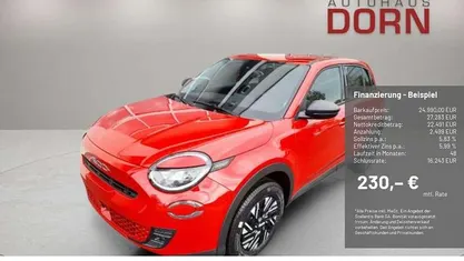 Rot Neu 2025 Fiat 600 SUV | 24.990 € (Guter Preis)