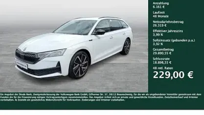 Gebraucht Skoda Octavia SportLine 150 PS (110 kW) 2025 Moonweiss metallic Kombi