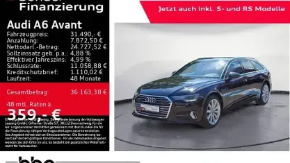 Gebraucht Audi A6 Sport 265 PS (194 kW) 2022 Mythosschwarz metallic Kombi