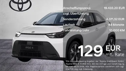 Schneeweis Neu 2026 Toyota Aygo X Active SUV | 21.990 € (Fairer Preis)