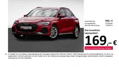 Progressivrot metallic Gebraucht 2024 Audi A3 Sportback S-Line Limousine | 32.922 € (Fairer Preis)