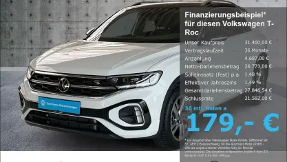 Gebraucht VW T-Roc Cabriolet R-line 150 PS (110 kW) 2025 Weiß SUV