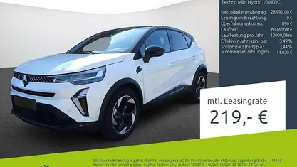 Weiss qnc+schwarz gne Neu 2025 Renault Captur Techno SUV | 28.990 € (Fairer Preis)