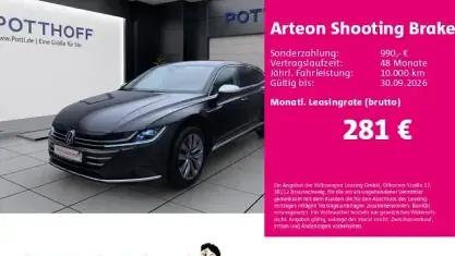 Gebraucht VW Arteon Elegance 150 PS (110 kW) 2023 Deep black perleffekt Kombi