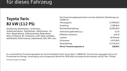 Gebraucht Toyota Yaris Comfort 111 PS (81 kW) 2019 Rot Kleinwagen