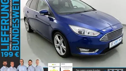 Indicblau metallic Gebraucht 2014 Ford Focus Titanium Kombi | 7.450 € (Fairer Preis)