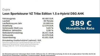 Gebraucht Cupra Leon VZ 272 PS (200 kW) 2026 Kombi