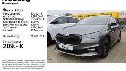 Gebraucht 2025 Skoda Fabia Monte Carlo Kleinwagen | 20.590 € (Fairer Preis)