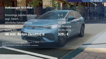 Gebraucht 2026 VW ID.5 Pure SUV | 42.970 € (Fairer Preis)