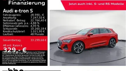 Gebraucht Audi e-tron S-Line 230 kW (313 PS) 2022 Rot SUV