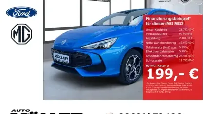 Neu MG MG3 Luxury 194 PS (142 kW) 2026 Como blue Kleinwagen