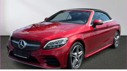 Gebraucht Mercedes C180 AMG line 156 PS (114 kW) 2018 Rot Cabrio