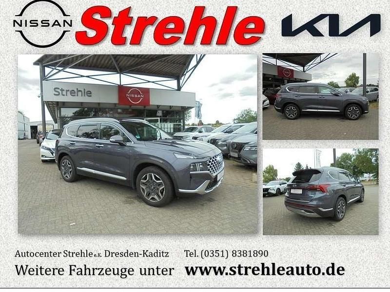 Lagoon blue Gebraucht 2021 Hyundai Santa Fe Prime SUV | 32.990 € (Fairer Preis) - Bild 1/4