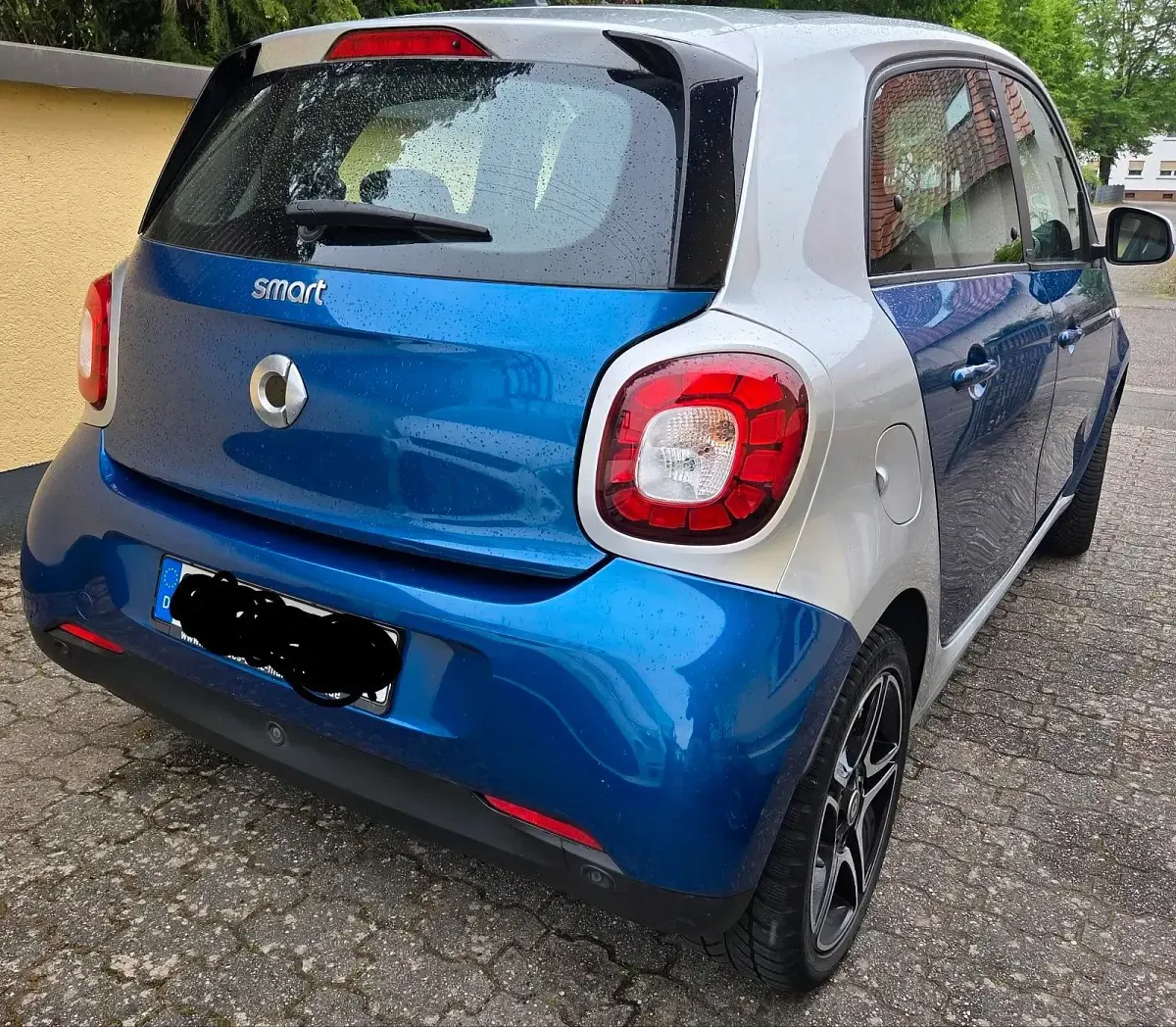 Usata Smart ForFour Passion 71 CV (52 kW) 2015 Blu Utilitaria