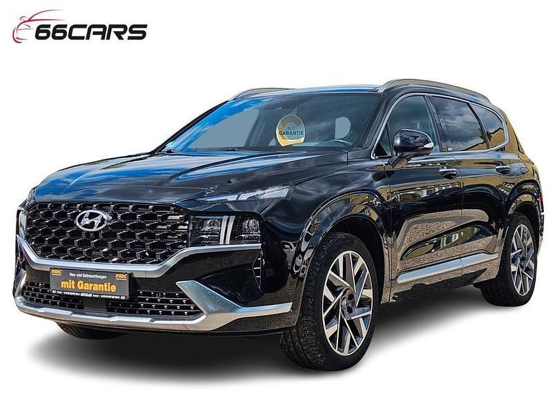 Schwarz Gebraucht 2021 Hyundai Santa Fe Signature SUV | 34.480 € (Etwas zu teuer) - Bild 1/4