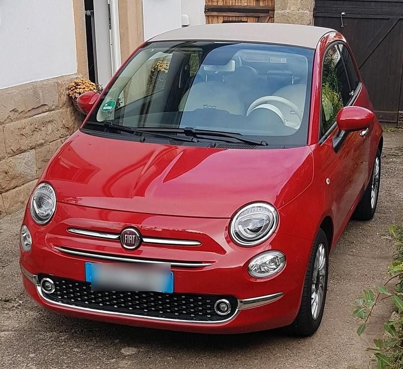Rot Gebraucht 2019 Fiat 500C Lounge Cabrio | 9.900 € (Superpreis) - Bild 1/3