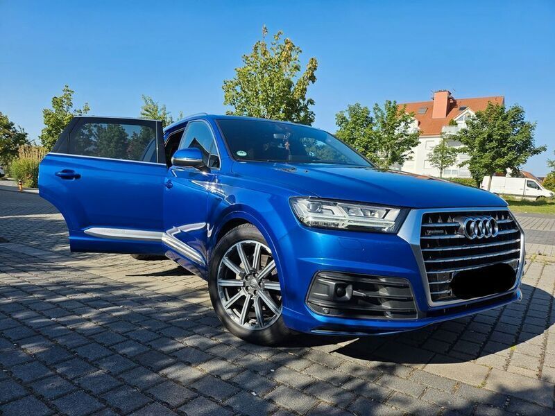 Blau Gebraucht 2016 Audi Q7 S-Line SUV | 36.990 € (Fairer Preis) - Bild 1/4