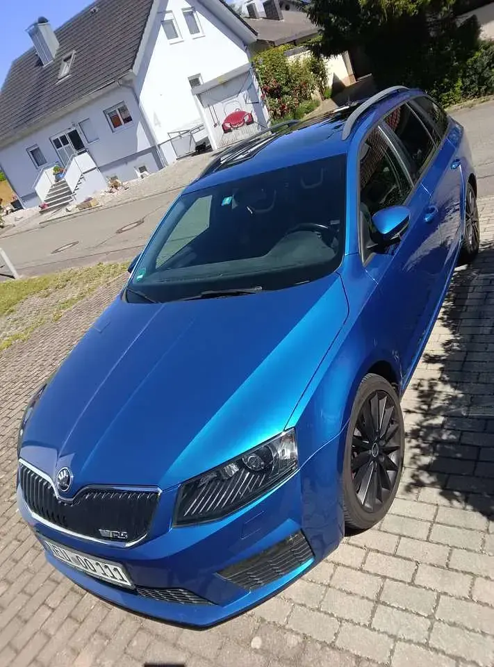 Gebraucht Skoda Octavia vRS 184 PS (135 kW) 2015 Blau Kombi