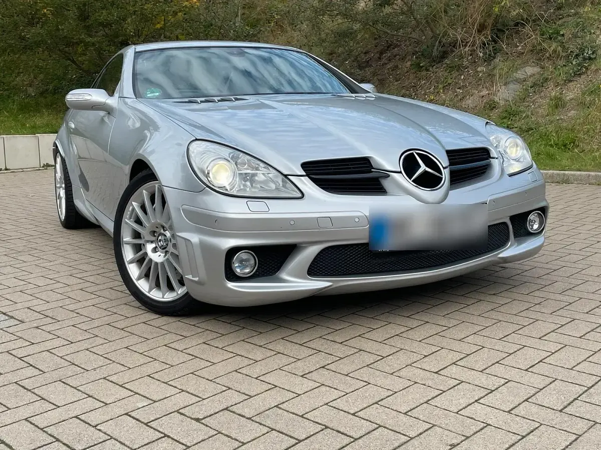 Gebraucht Mercedes SLK55 AMG AMG 360 PS (264 kW) 2005 Silber Cabrio