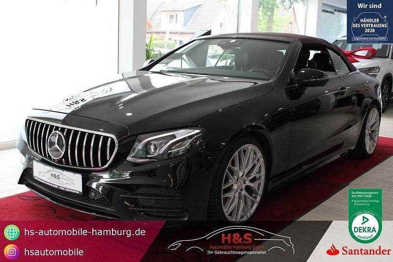 Obsidianschwarz lack Gebraucht 2019 Mercedes E450 AMG line Cabrio | 43.900 € (Fairer Preis) - Bild 1/4