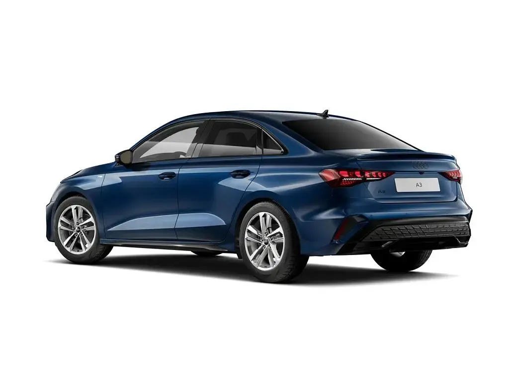 Używany Audi A3 S-Line 150 KM (110 kW) 2025 Niebieski Sedan/Limuzyna