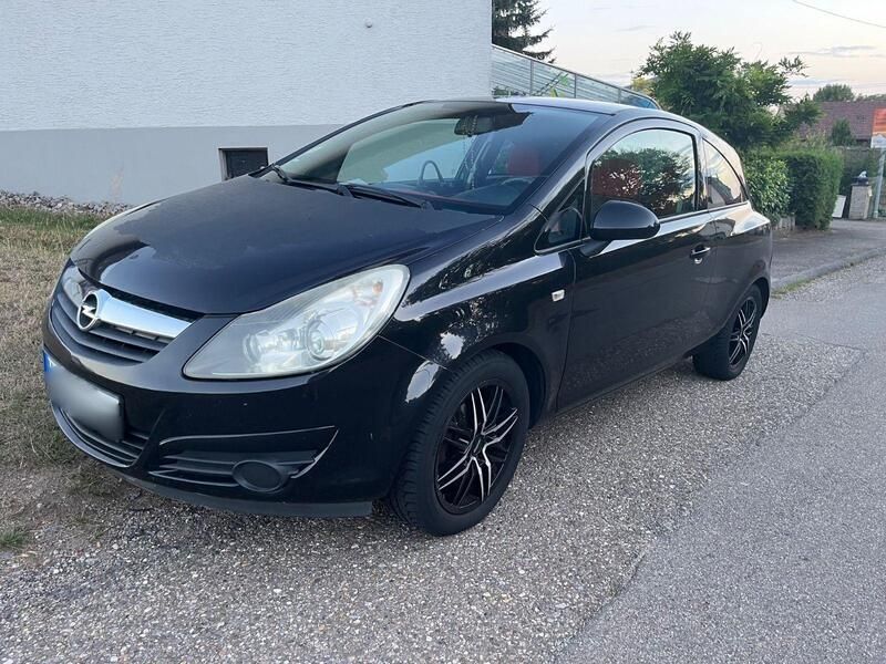 Schwarz Gebraucht 2008 Opel Corsa Edition Limousine | 1.890 € (Guter Preis) - Bild 1/4