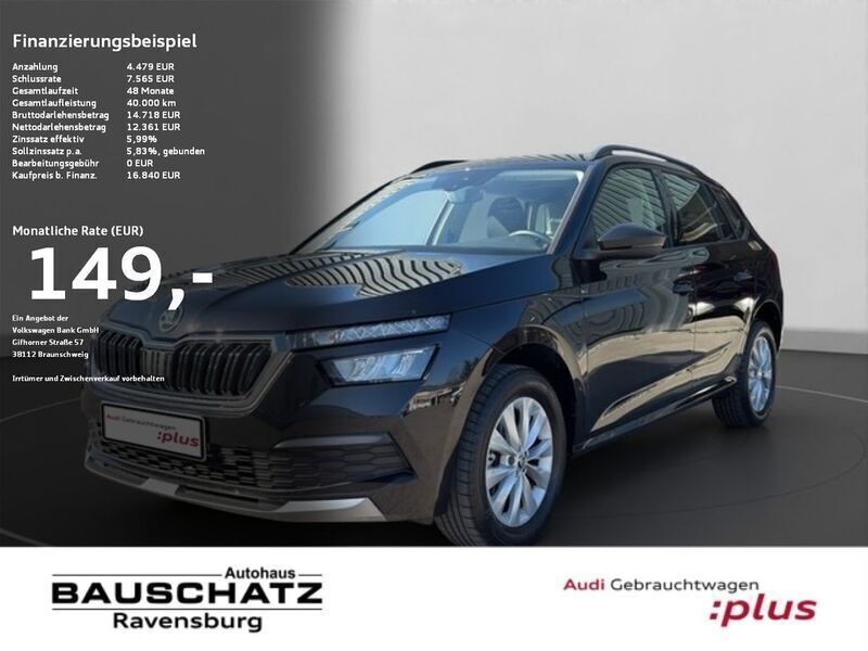 Schwarz magic perleffekt (schwarz) Gebraucht 2020 Skoda Kamiq Ambition SUV | 17.490 € (Fairer Preis) - Bild 1/4