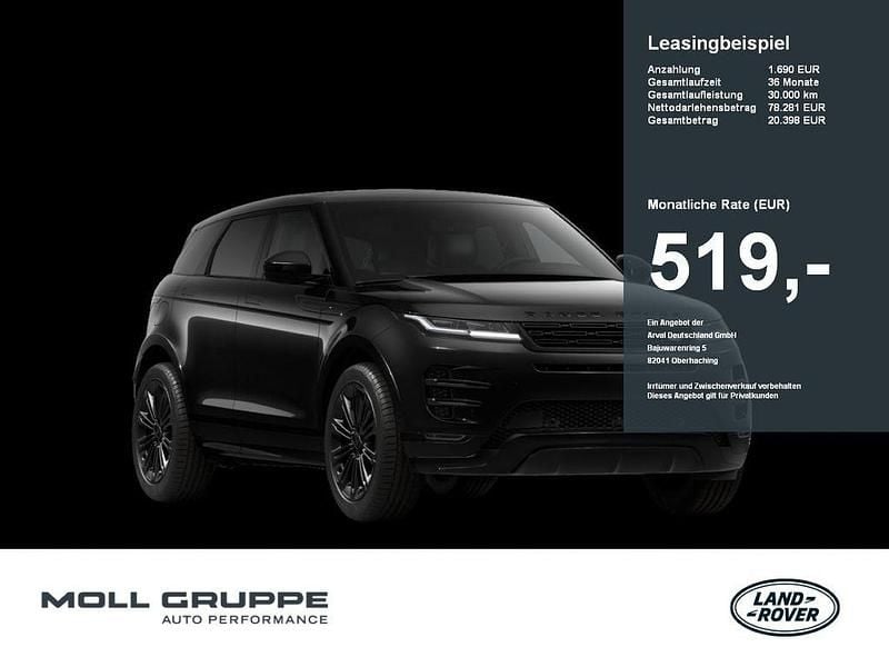 Schwarz Neu 2025 Land Rover Range Rover evoque SUV | 78.281 € (Fairer Preis) - Bild 1/4