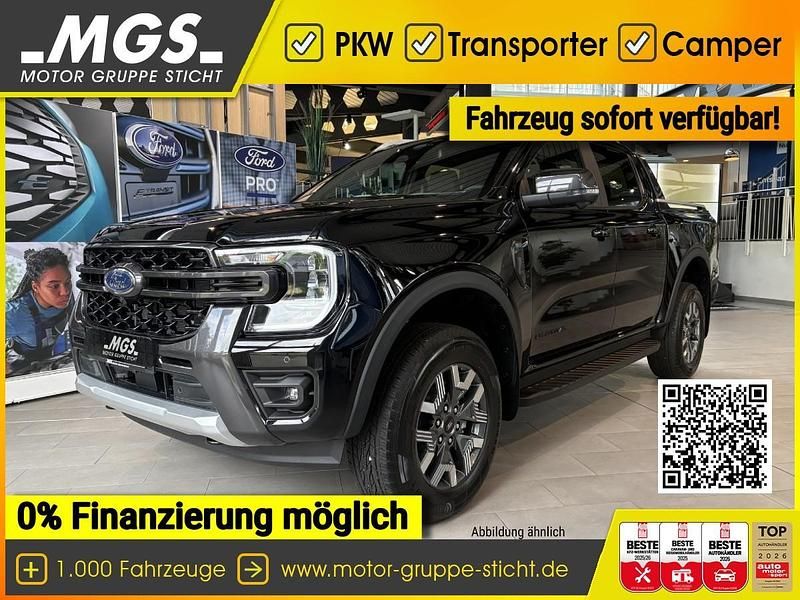 Schwarz Neu 2025 Ford Ranger Wildtrack Abholung | 55.555 € (Superpreis) - Bild 1/4