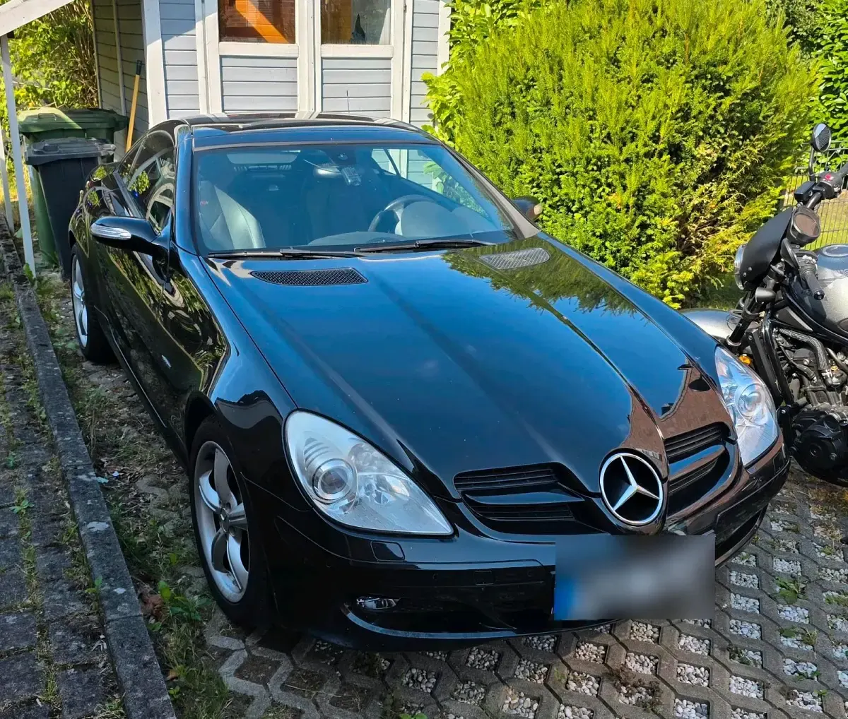 Gebraucht Mercedes SLK200 168 PS (123 kW) 2007 Schwarz Cabrio