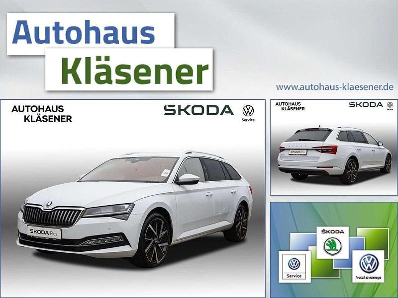 Moonweiß perleffekt (metallic) Gebraucht 2023 Skoda Superb Kombi | 36.970 € (Fairer Preis) - Bild 1/4