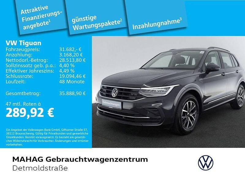 Grau Gebraucht 2023 VW Tiguan Life SUV | 31.682 € (Guter Preis) - Bild 1/2