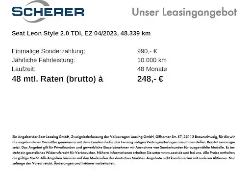Gebraucht Seat Leon ST Style 150 PS (110 kW) 2023 Weiß Kombi