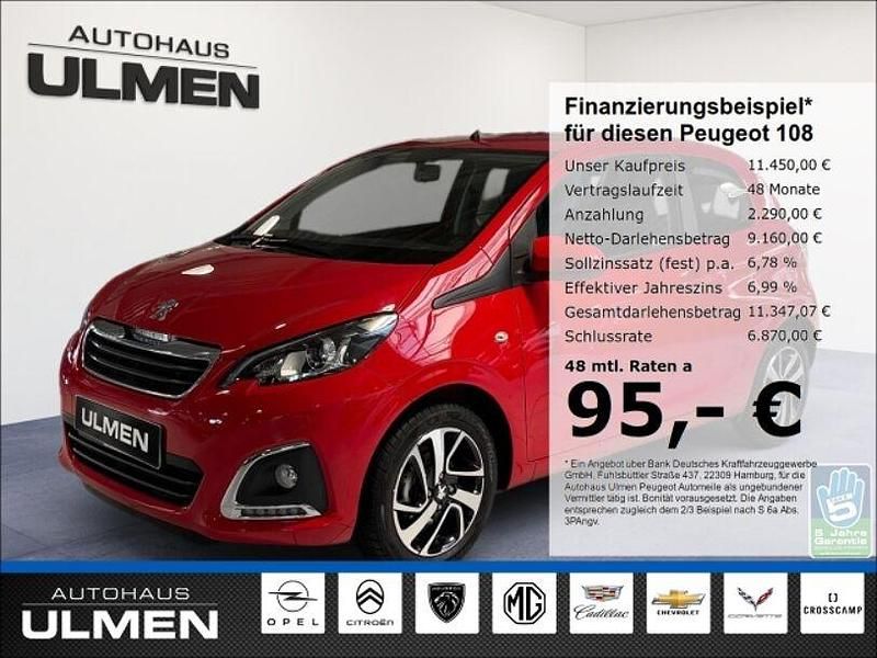 Rot Gebraucht 2021 Peugeot 108 Allure Kleinwagen | 11.450 € (Etwas zu teuer) - Bild 1/4