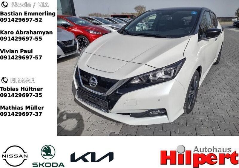 Xdf white / black (metallic) Gebraucht 2022 Nissan Leaf N-Connecta Kleinwagen | 17.690 € (Etwas zu teuer) - Bild 1/4