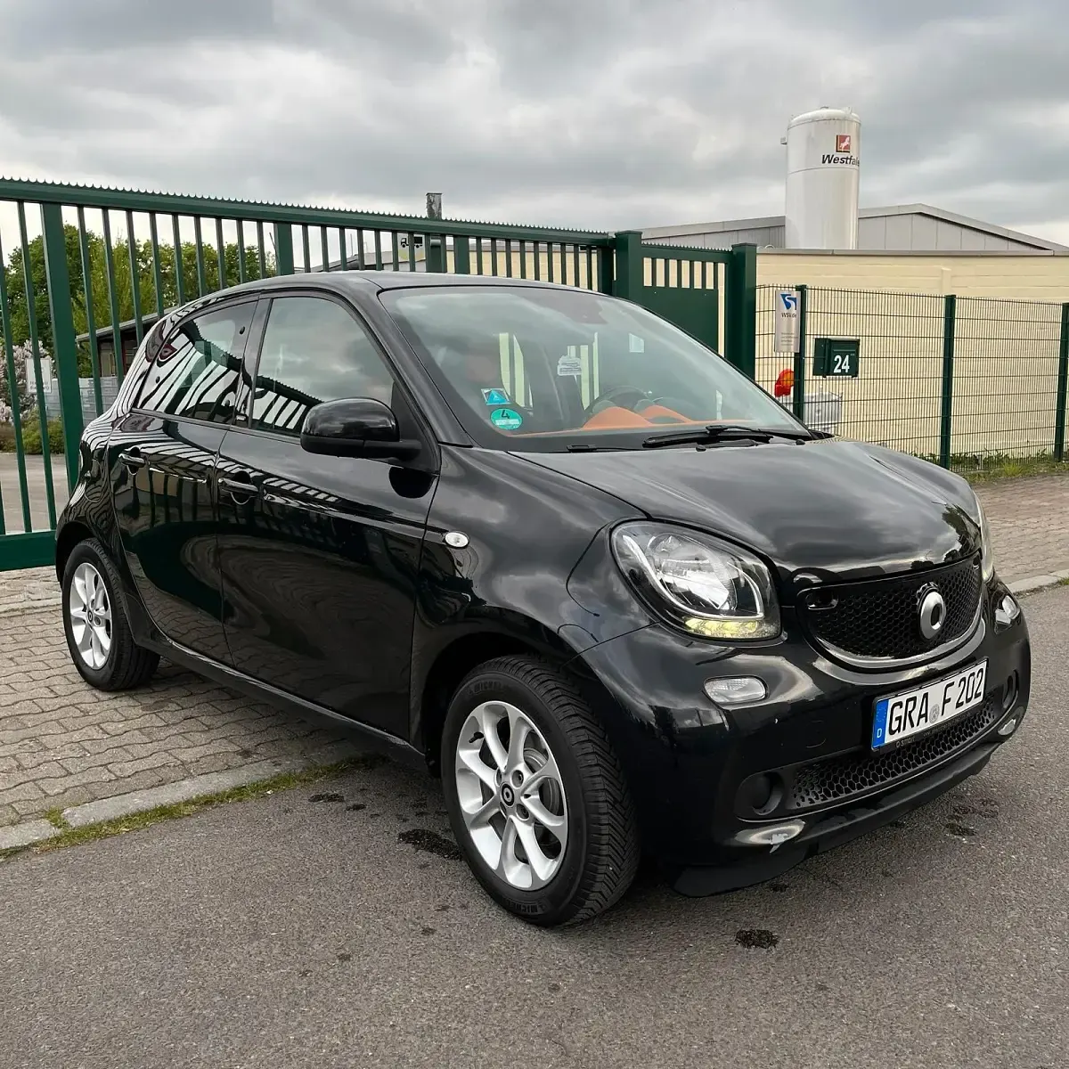 Usata Smart ForFour Passion 71 CV (52 kW) 2015 Nero Utilitaria